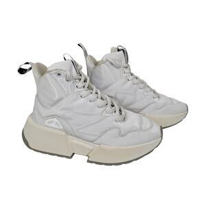 MM6 MAISON MARGIELA WOMEN'S WHITE CHUNKY HIGH-TOP SNEAKERS – SIZE 38